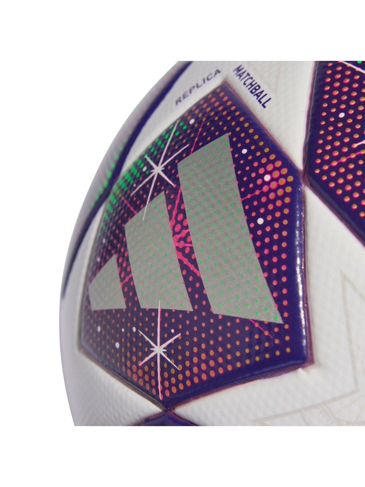 Adidas W UCL 25/26 League Stage futbolo kamuolys moterims violetinė-žalia-balta JP1576 3