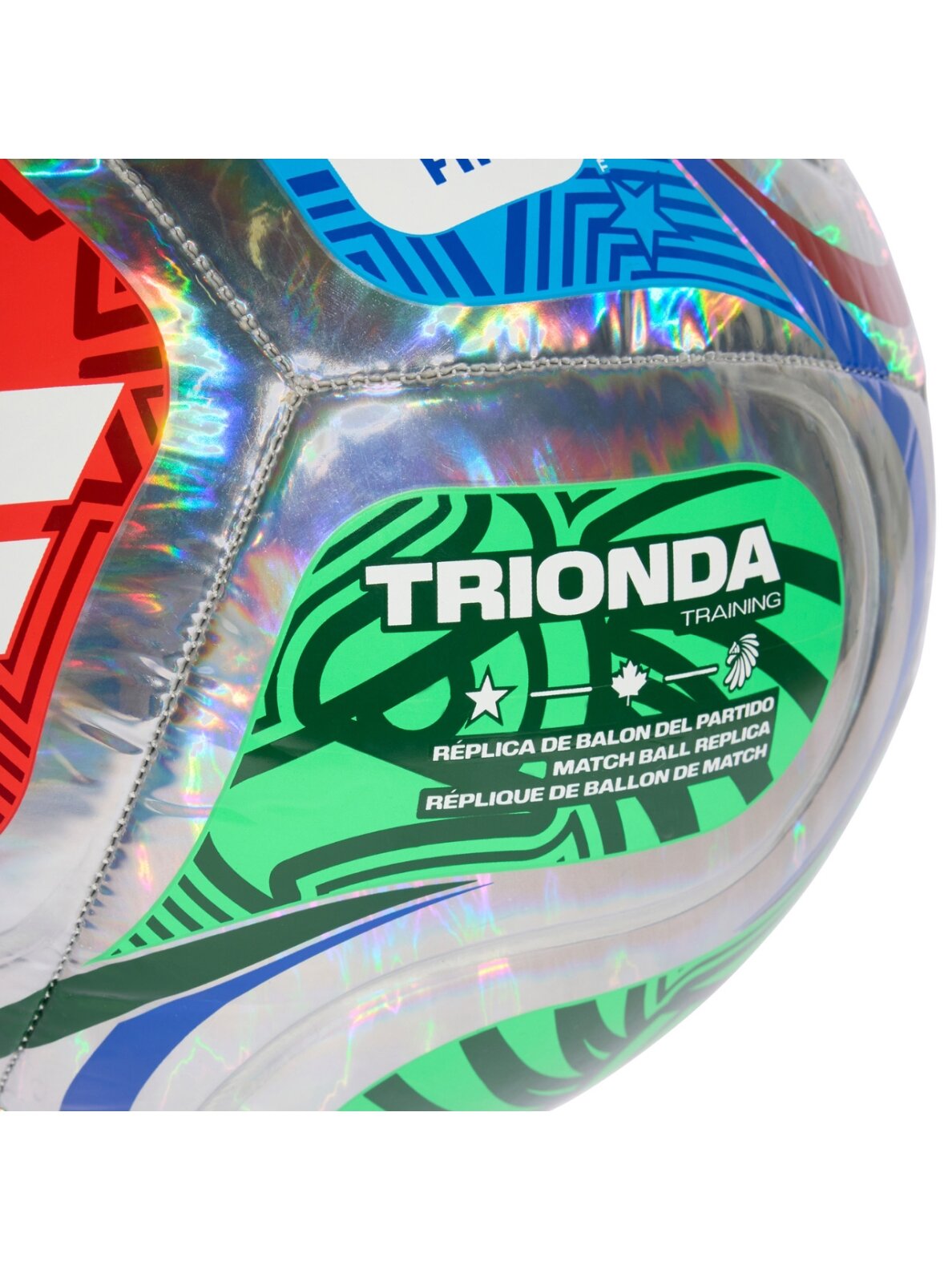 Adidas World Cup 26 Trionda Training Foil JD8046 futbolo kamuolys 3 Adidas World Cup 26 Trionda Training Foil JD8046 futbolo kamuolys 3