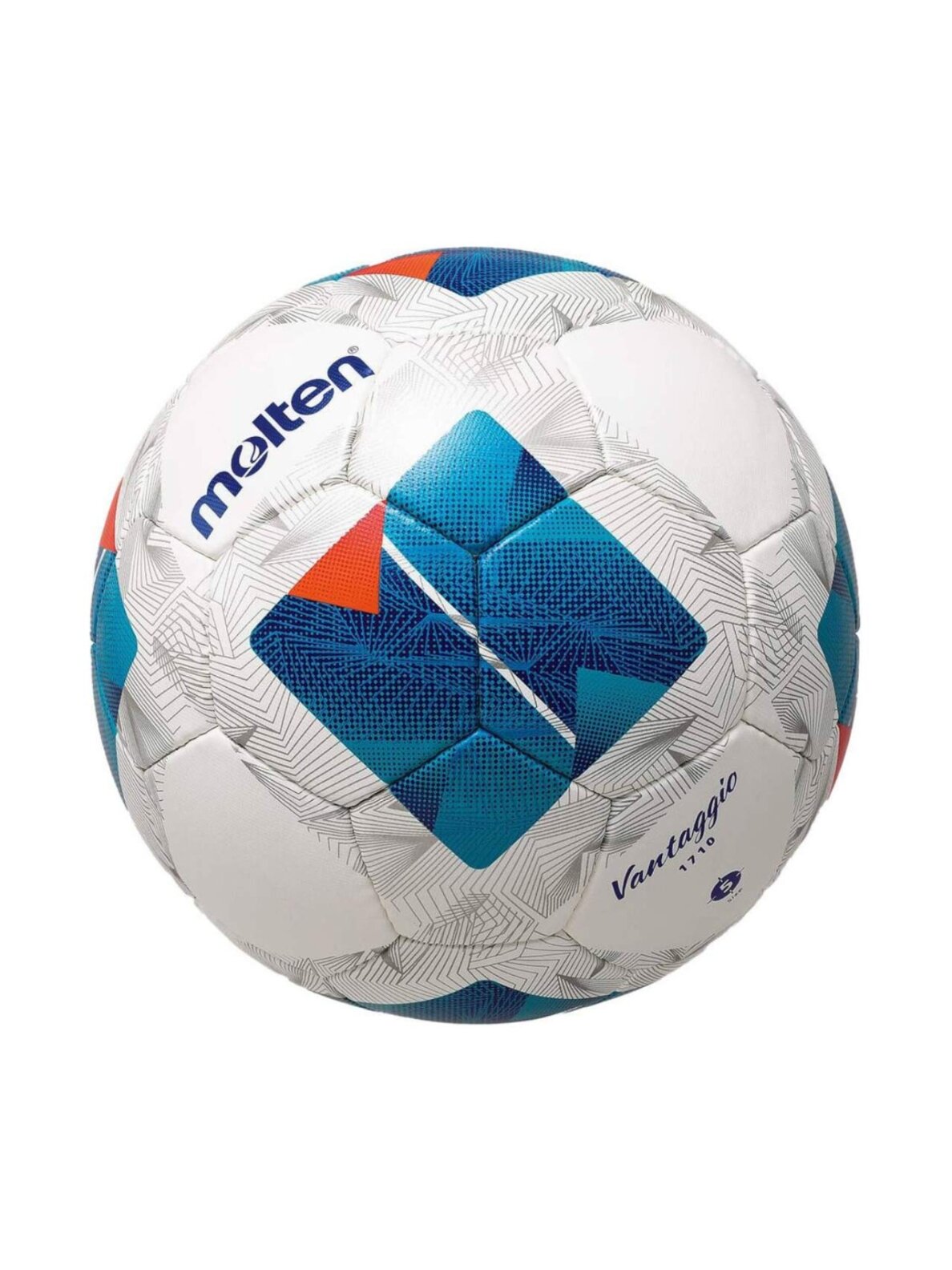 Molten Vantaggio futbolo kamuolys baltas-mėlynas F5N1710 Molten Vantaggio futbolo kamuolys baltas-mėlynas F5N1710