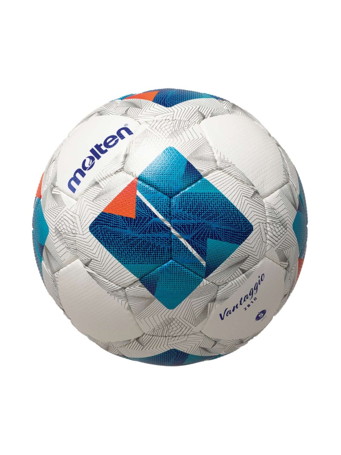 Molten Vantaggio futbolo kamuolys balta-mėlyna F5N2810 Molten Vantaggio futbolo kamuolys balta-mėlyna F5N2810