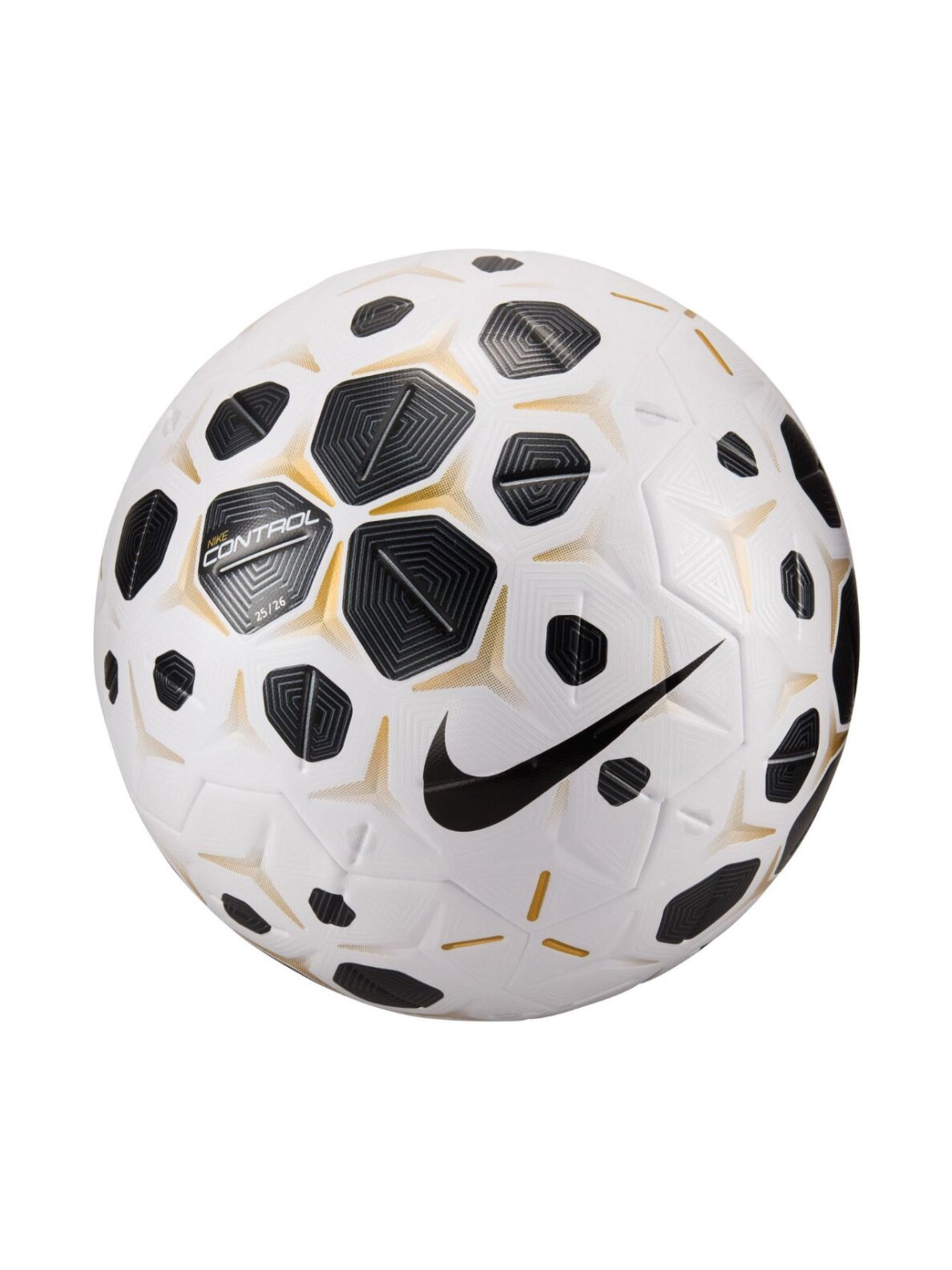 Nike Control 25 futbolo kamuolys baltas-juodas HV4395 100