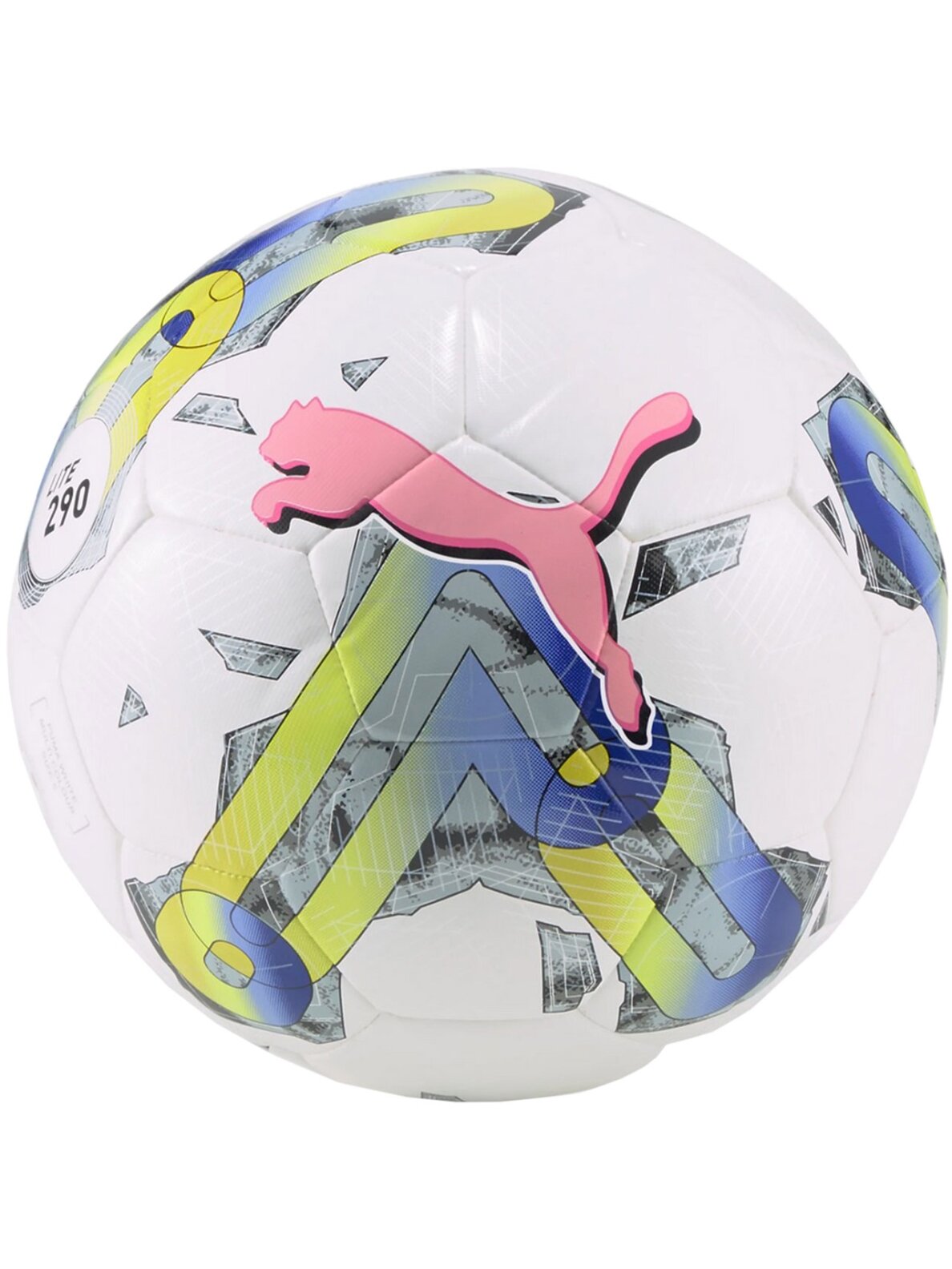 Puma Orbita 5 Hybrid Lite futbolas balta-žalia-rožinė 290 83785 01 Puma Orbita 5 Hybrid Lite futbolas balta-žalia-rožinė 290 83785 01