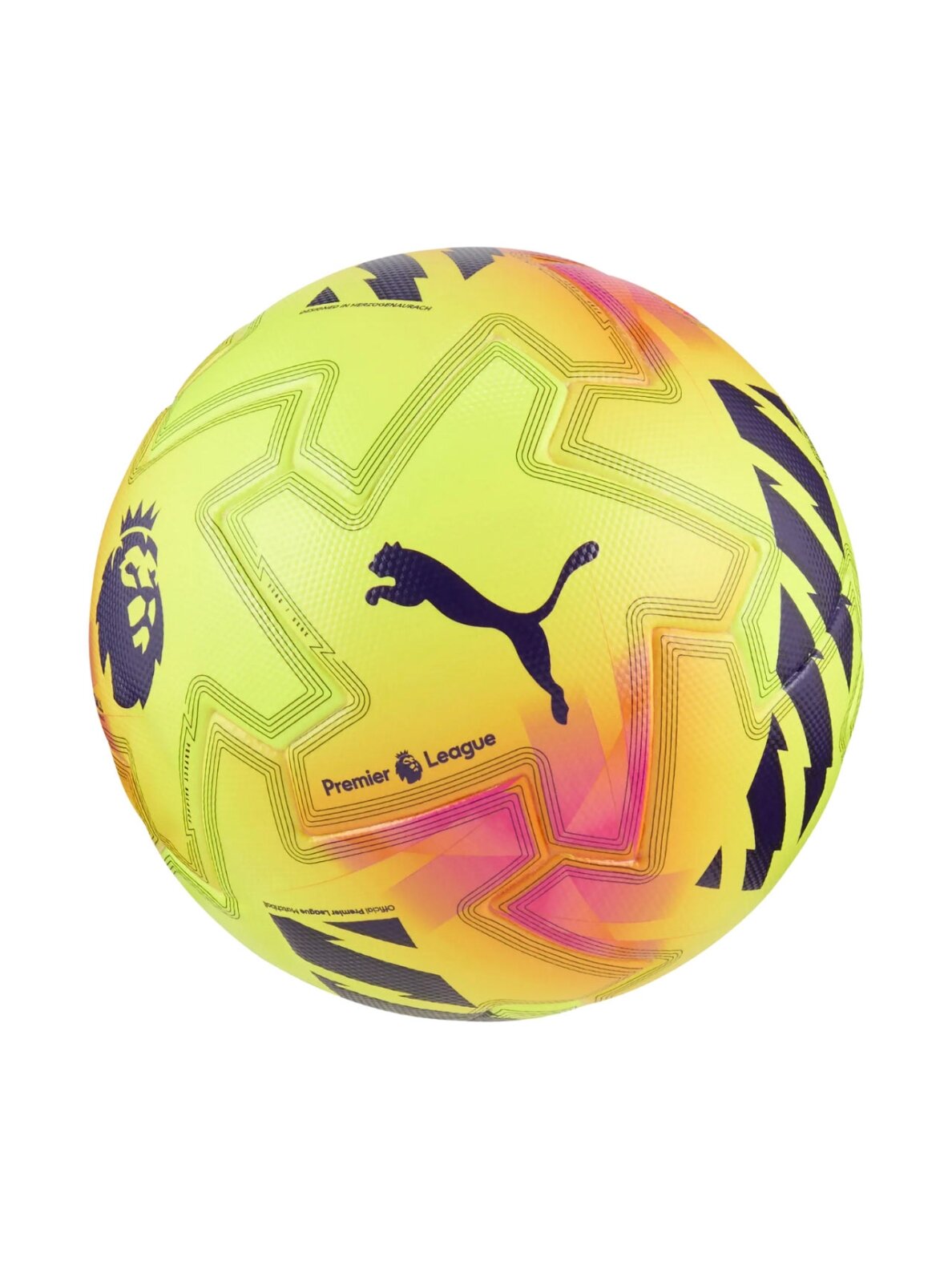 Puma Orbita Ultimate PL Lights futbolo kamuolys geltonas 84702 01