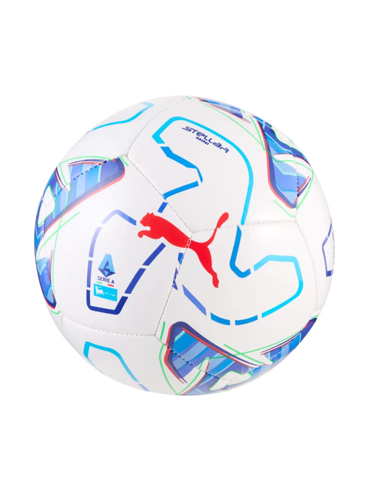 Puma mini futbolo kamuolys Stellar Serie A, baltas-mėlynas, 85166 01