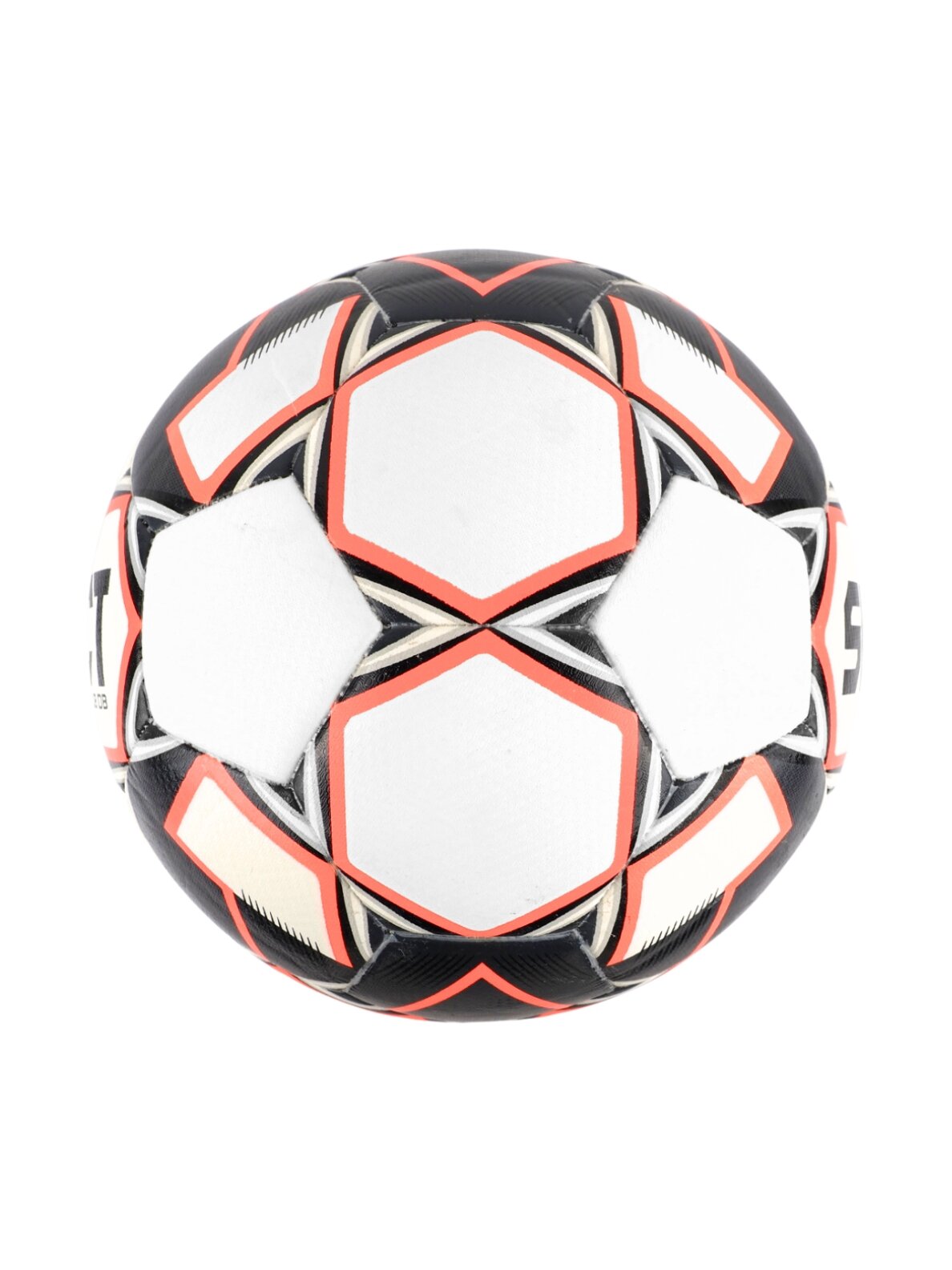 Futbolo kamuolys Select Club DB balto-juodo-oranžinio 18731 2 Futbolo kamuolys Select Club DB balto-juodo-oranžinio 18731 2