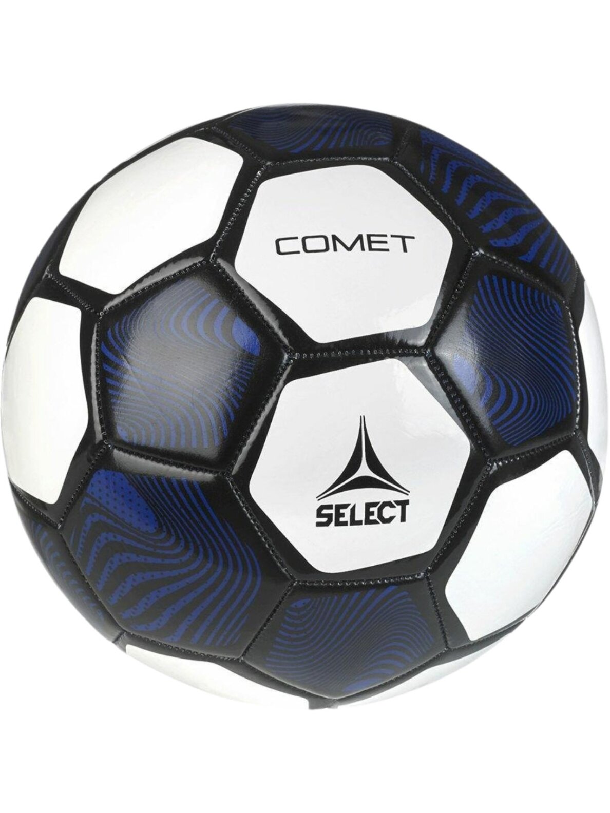 Pasirinkite Comet v24 futbolo balta-juoda-mėlyna 18631 Pasirinkite Comet v24 futbolo balta-juoda-mėlyna 18631