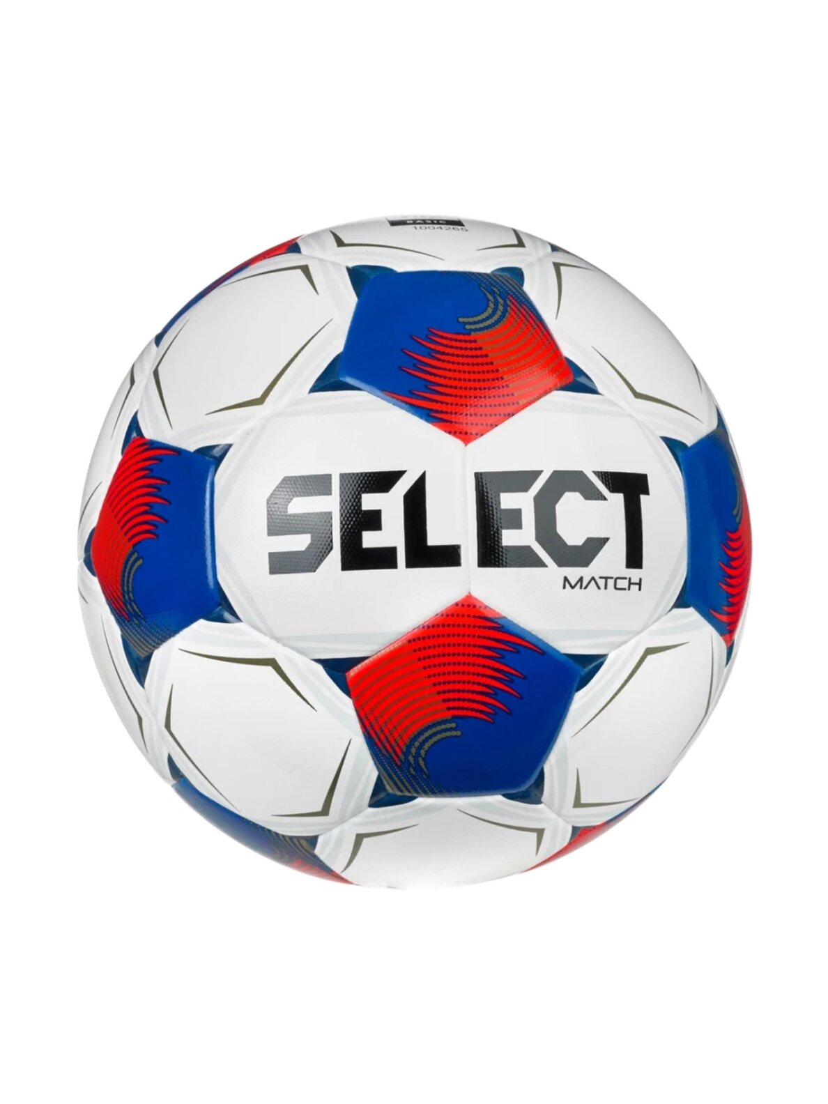 Select futbolo kamuolys FB Match v26 FIFA Basic, baltas-mėlynas-raudonas, 120078 Select futbolo kamuolys FB Match v26 FIFA Basic, baltas-mėlynas-raudonas, 120078