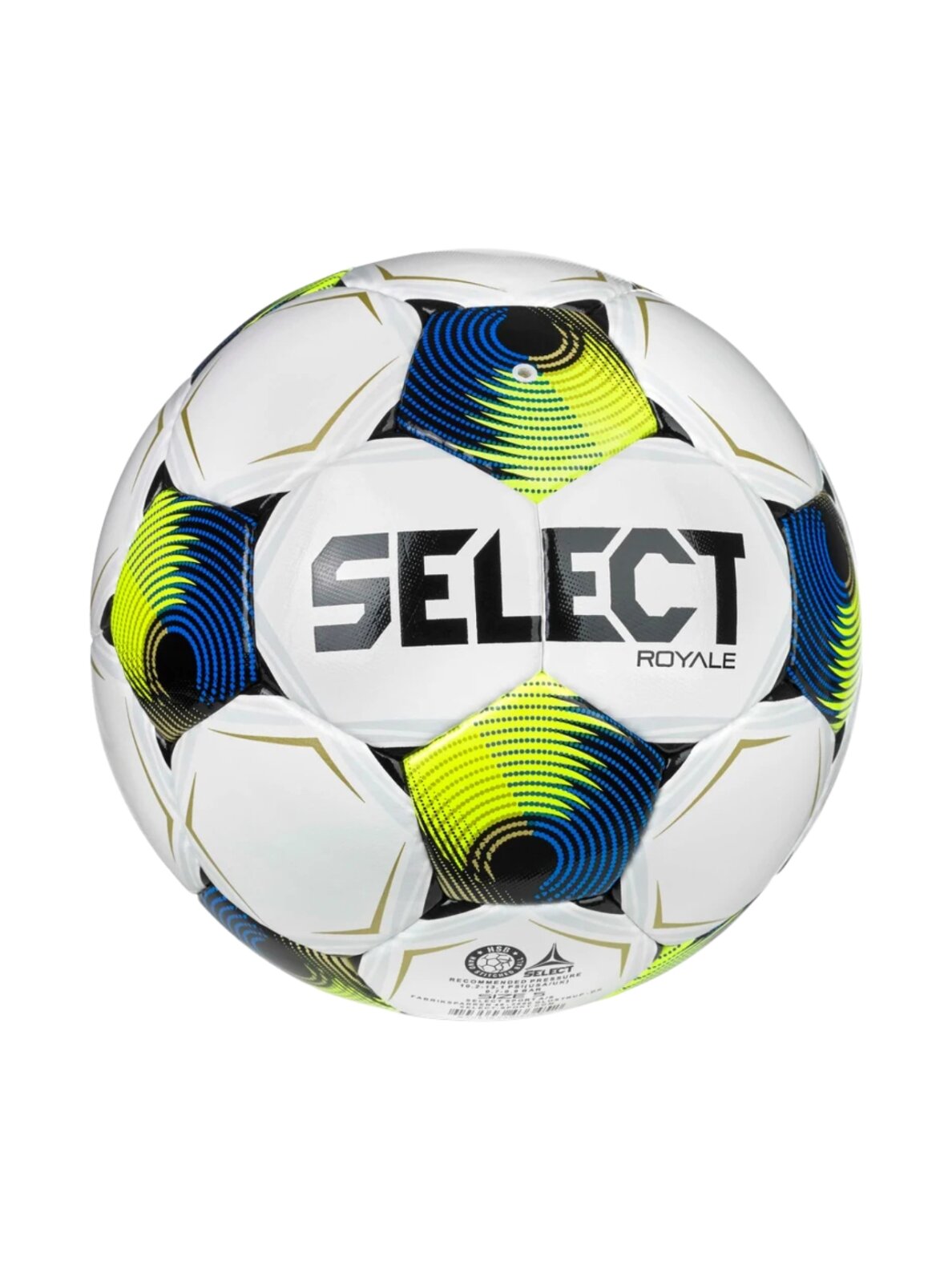 Select futbolo kamuolys FB Royale v26 FIFA Basic, baltas-mėlynas-geltonas, 110053 1 Select futbolo kamuolys FB Royale v26 FIFA Basic, baltas-mėlynas-geltonas, 110053 1