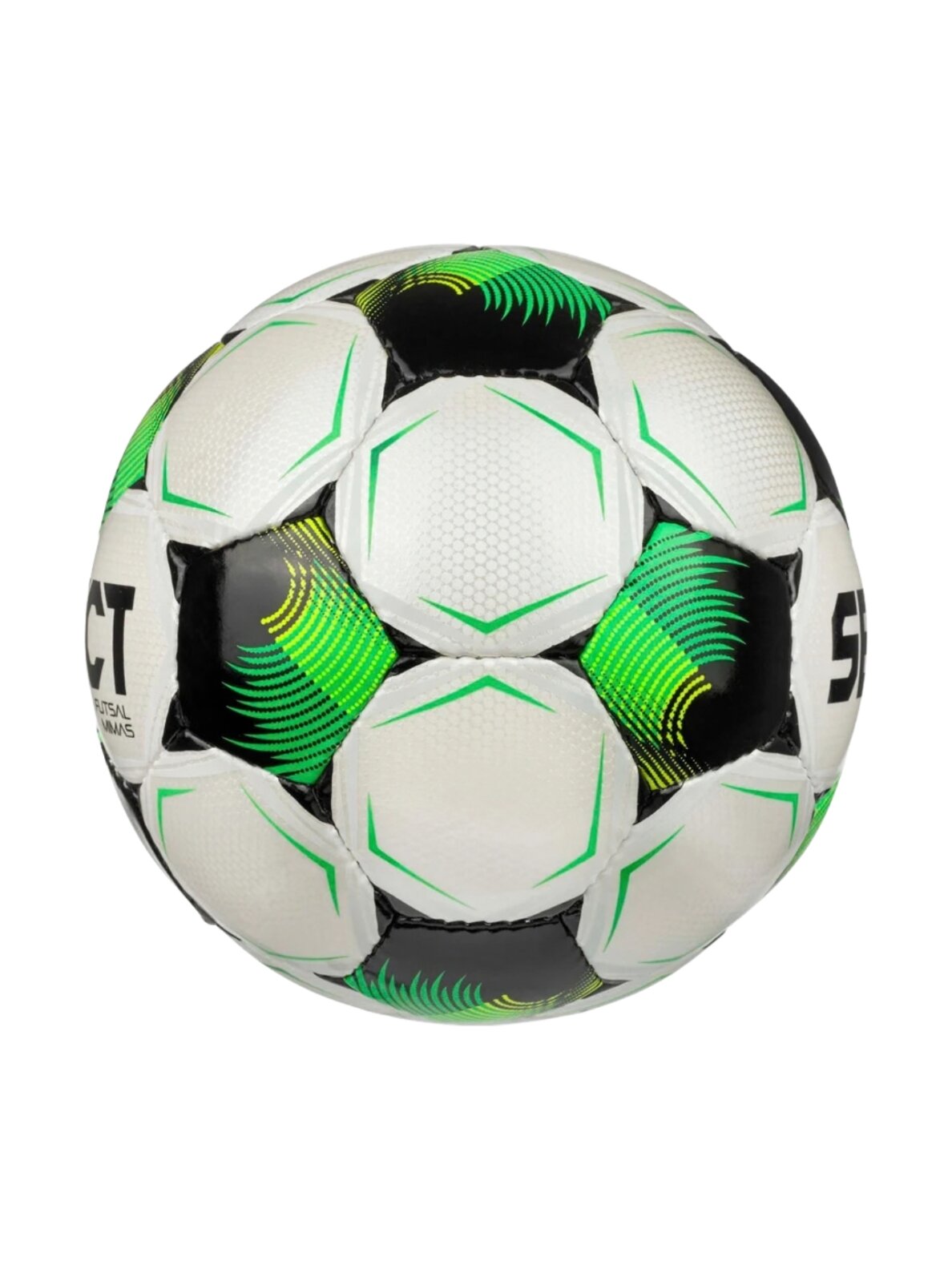 Select salės futbolo kamuolys Futsal Mimas v26 baltai žalias 200954 310022 2