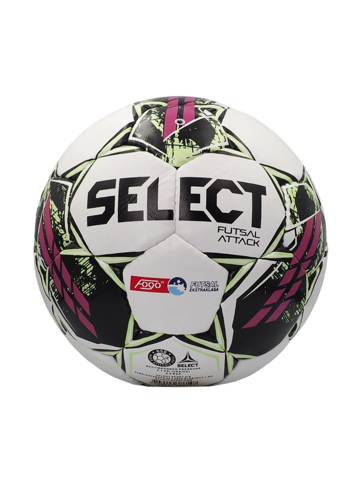 Football Select Hala Futsal Attack Fogo Ekstraklasa balta-rožinė-žalia 18673 1 Football Select Hala Futsal Attack Fogo Ekstraklasa balta-rožinė-žalia 18673 1