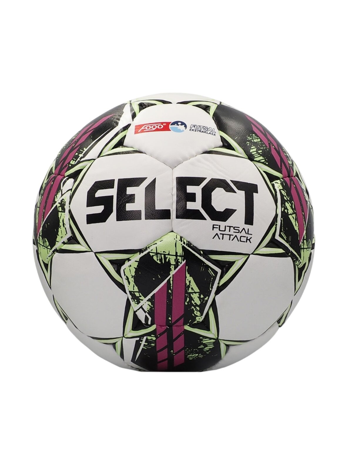 Football Select Hala Futsal Attack Fogo Ekstraklasa balta-rožinė-žalia 18673 Football Select Hala Futsal Attack Fogo Ekstraklasa balta-rožinė-žalia 18673