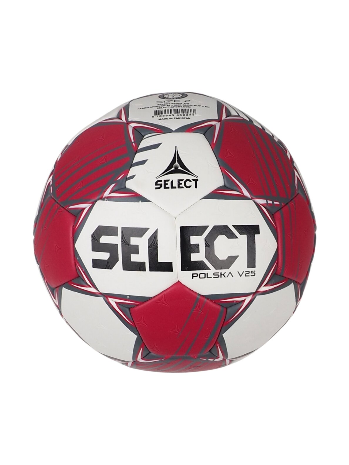 Select Polska v25 rankinio kamuolys baltas-raudonas 13509 1