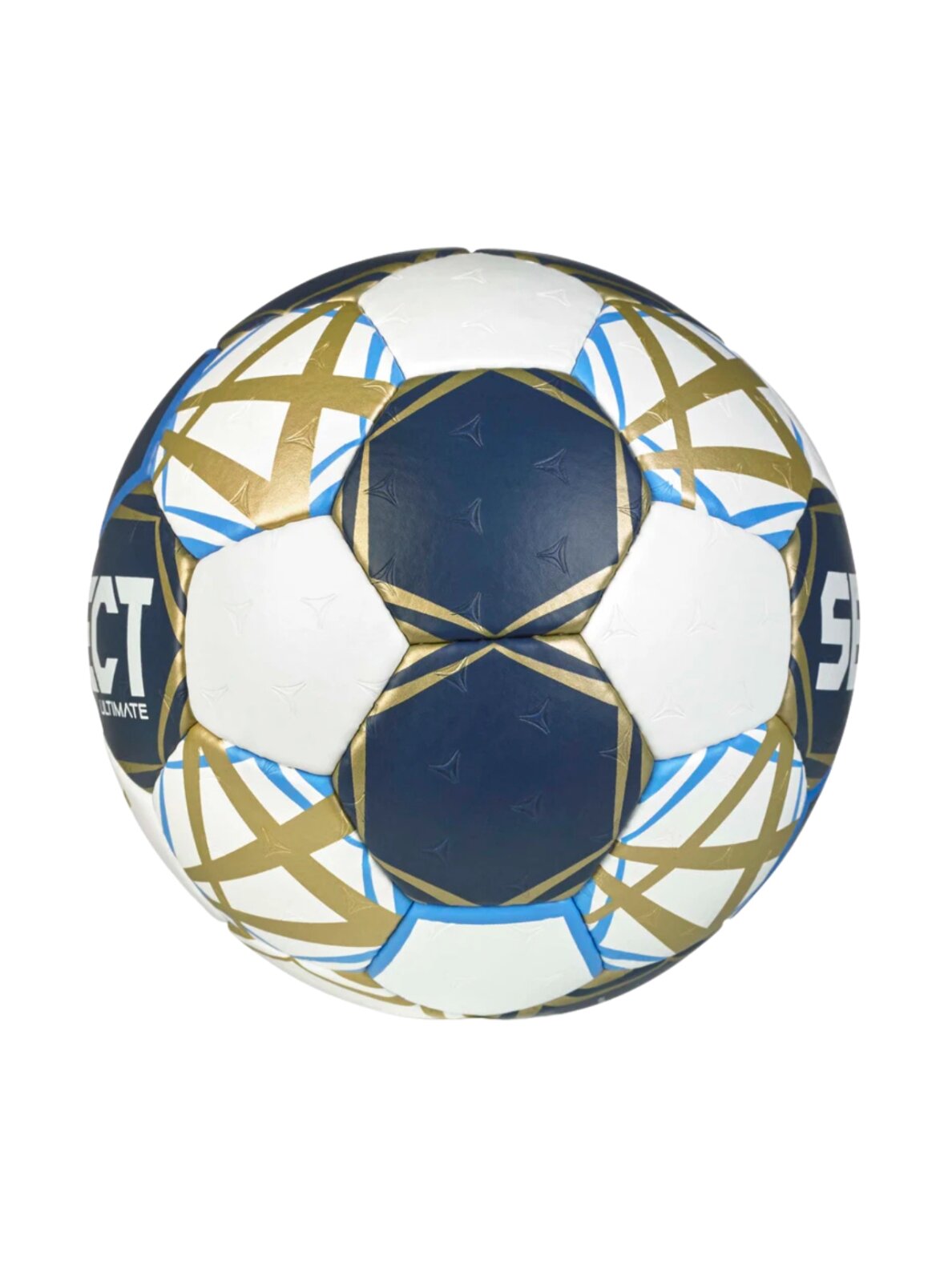 Select rankinio kamuolys Ultimate Champions League Replic 3 2025 vyrams baltas-tamsiai mėlynas 13534 2
