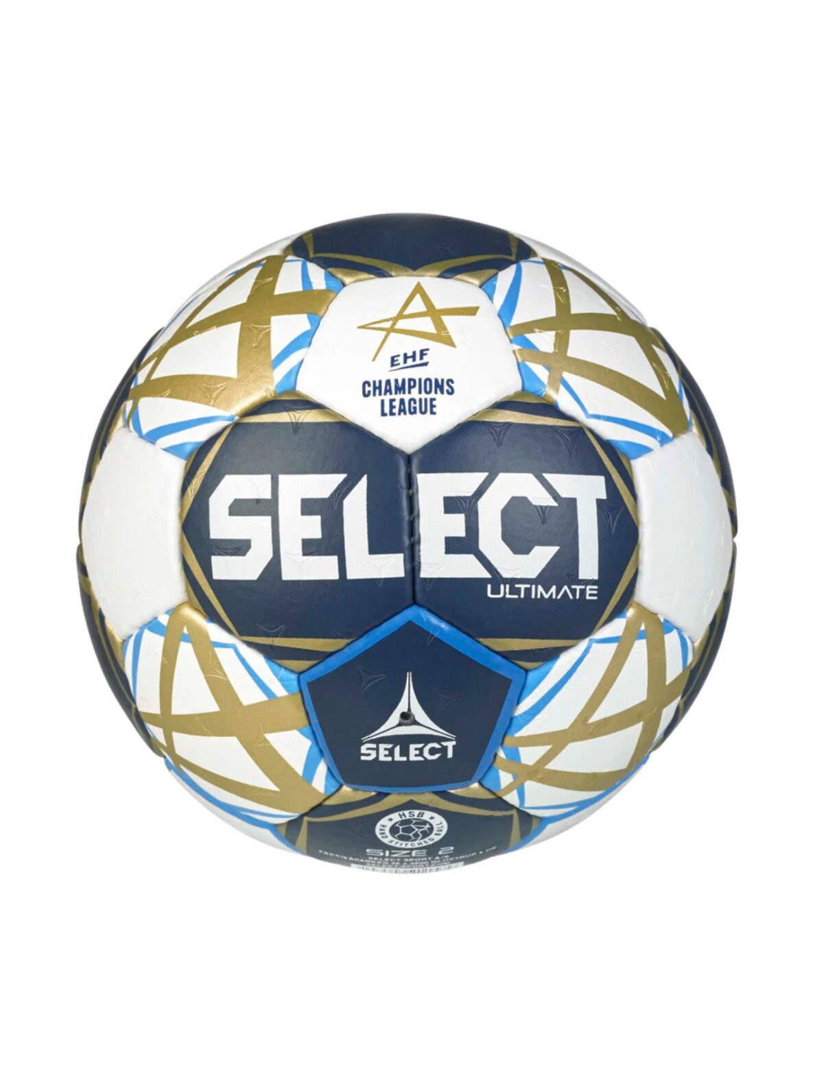 Select rankinio kamuolys Ultimate Champions League Replic 3 2025 vyrams baltas-tamsiai mėlynas 13534 1