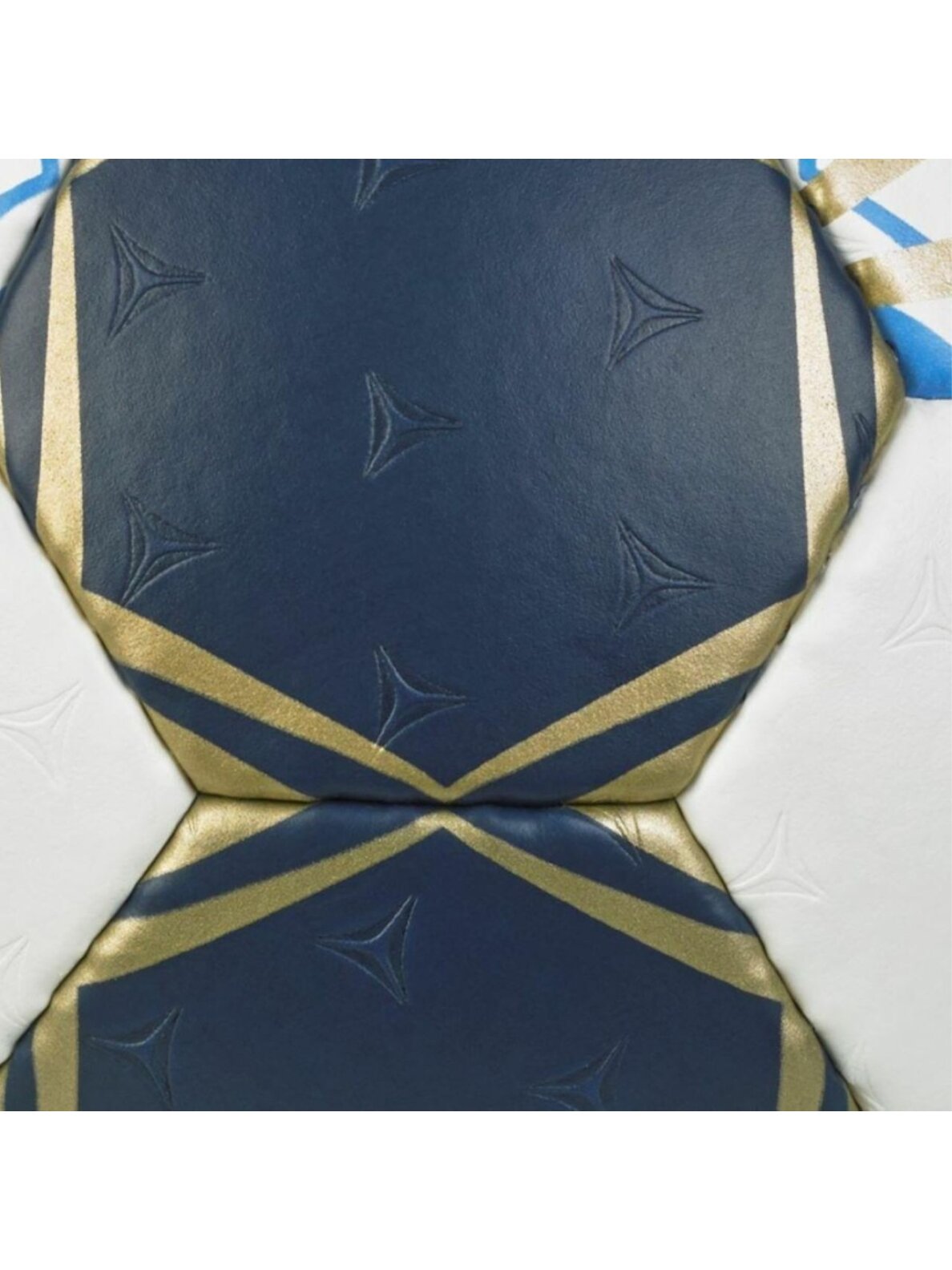 Select Ultimate Champions League Replica 3 v25 Official EHF rankinio kamuolys baltas-tamsiai mėlynas-aukso spalvos 2
