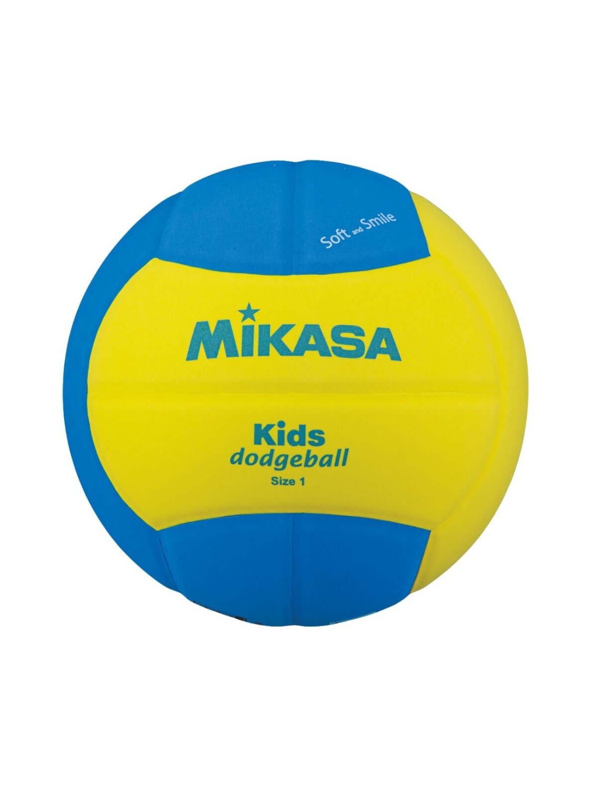 Mikasa SD10 volejbolo kamuolys dodgeball geltonai-mėlynas Mikasa SD10 volejbolo kamuolys dodgeball geltonai-mėlynas