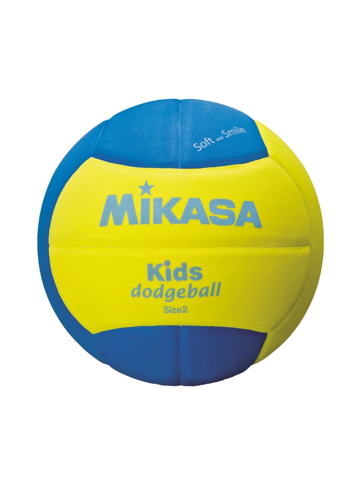Mikasa dodgeball kamuolys geltonai-mėlynas SD20-YBL