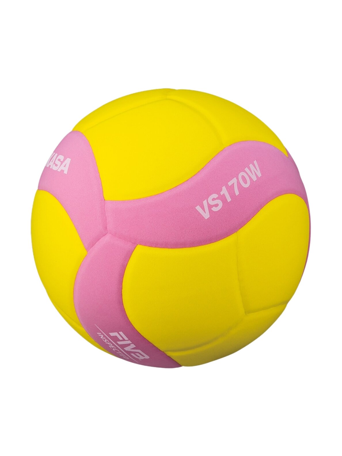 Mikasa tinklinio kamuolys geltonos ir rožinės spalvos VS170W 1
