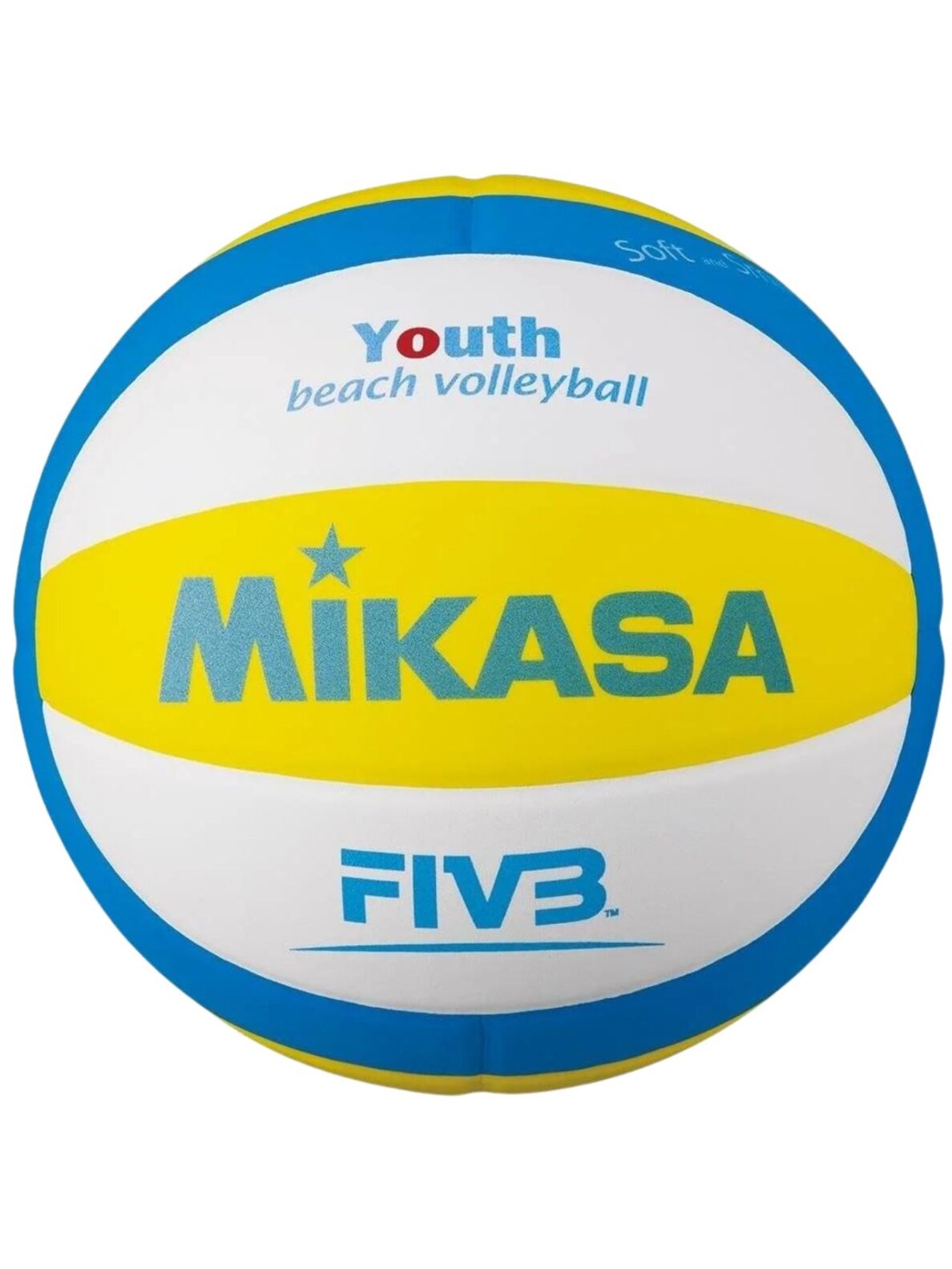 Mikasa SBV paplūdimio tinklinis geltona-mėlyna-balta Mikasa SBV paplūdimio tinklinis geltona-mėlyna-balta