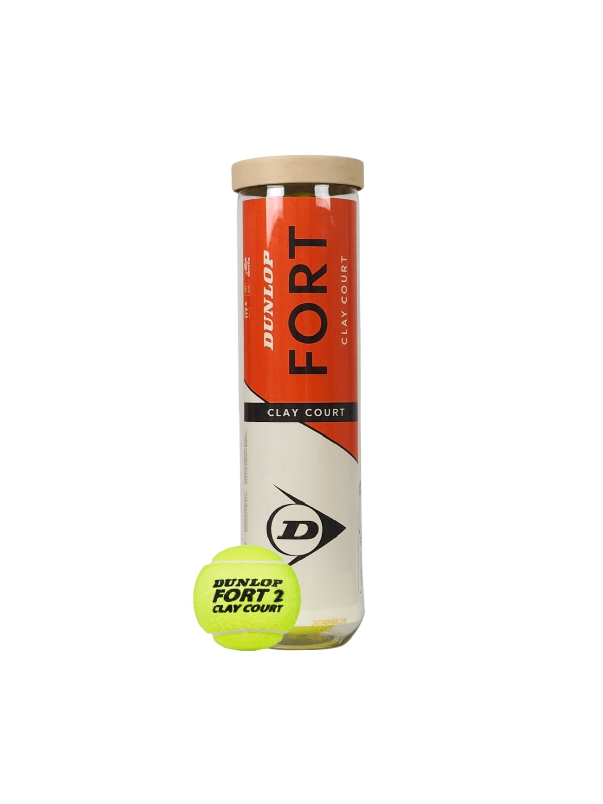 Dunlop Fort Clay Court teniso kamuoliukai 4 vnt 601613 Dunlop Fort Clay Court teniso kamuoliukai 4 vnt 601613