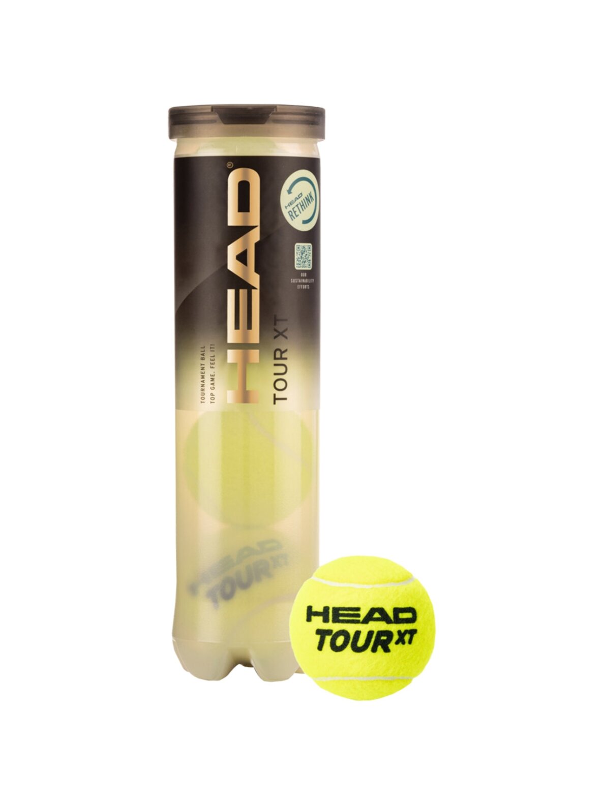 Teniso kamuoliai Head Tour XT 4 vnt. geltonos 570824 Teniso kamuoliai Head Tour XT 4 vnt. geltonos 570824