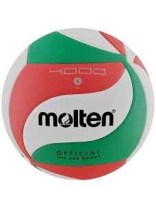 Molten V5M4000-X/DE tinklinio kamuolys, balta, raudona ir žalia