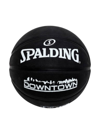 Spalding Downtown krepšinio kamuolys juodas 84634Z