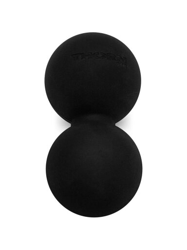 Thorn Fit Lacrosse kamuolys dvigubas juodas guminis kamuoliukas