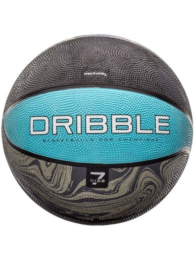 Meteor Dribble krepšinio kamuolys pilkai mėlynas 07091