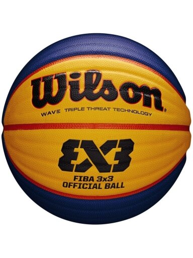 Wilson FIBA3X3 žaidimas Krepšinis tamsiai mėlynos ir oranžinės spalvos WTB0533XB
