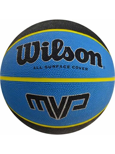 Wilson MVP 7 mėlynos ir juodos spalvos krepšinis WTB9019XB07