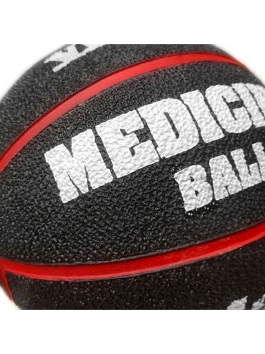 Medicininis kamuolys Smj VMB-L004R juodos ir raudonos spalvos 4kg