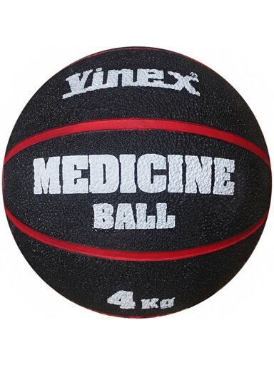 Medicininis kamuolys Smj VMB-L004R juodos ir raudonos spalvos 4kg