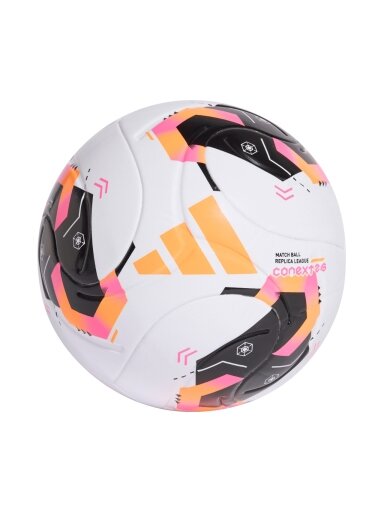 adidas Conext 26 League futbolo kamuolys baltas-juodas-oranžinis KE5865