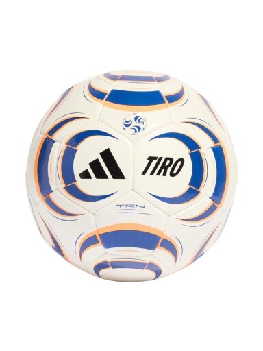 Adidas Tiro Training futbolo kamuolys baltas-mėlynas JW1528