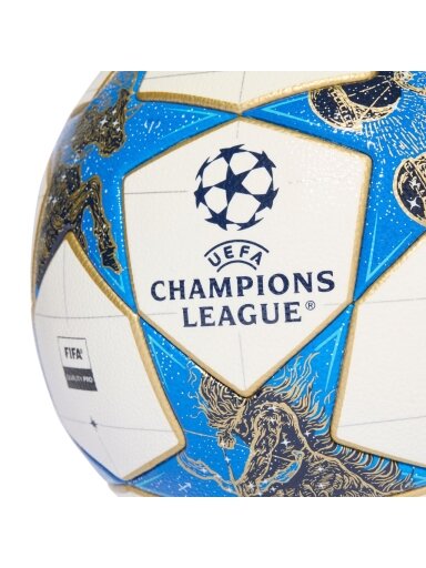 Adidas UCL Competition 25/26 League Phase futbolo kamuolys baltas-mėlynas-aukso spalvos JP1541