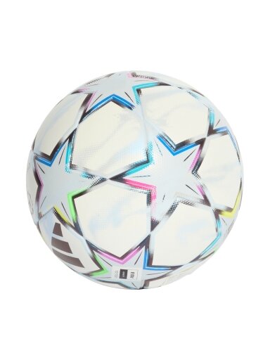 Futbolo kamuolys Adidas UCL League 26/27 League Stage Box balta-mėlyna-rožinė-žalia KE9771