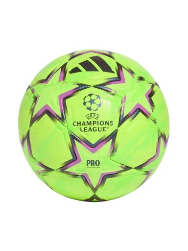 Adidas UCL Pro Winter 26/27 League Stage futbolo žalia-juoda-rožinė KE9769