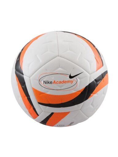 Nike Academy Team 25 futbolo kamuolys baltas-oranžinis HV4387 102