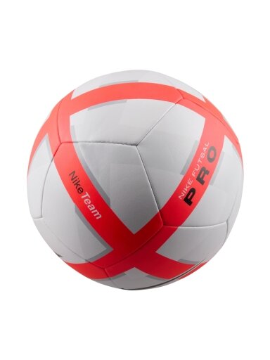 Nike Futsal Pro Team FA25 futbolo kamuolys baltas-oranžinis HV6327 100