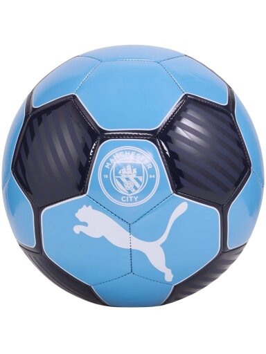 Puma MCFC ESS futbolas mėlynai juodas 84416 03
