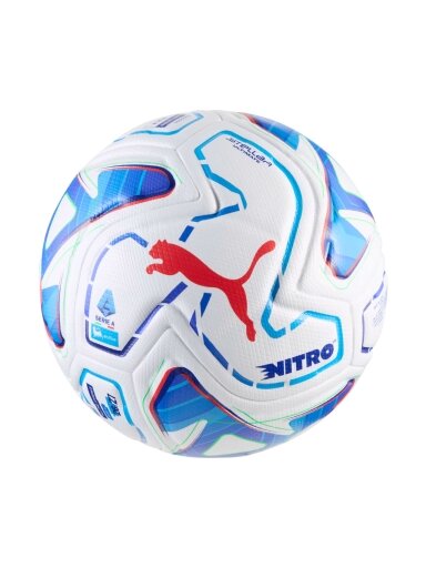 Puma Stellar Nitro Ultimate Serie A futbolo kamuolys, baltas-mėlynas 85081 01