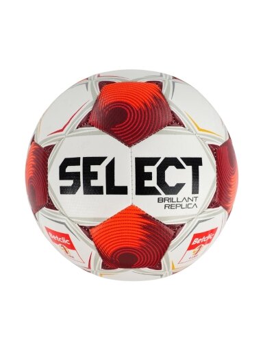 Select futbolo kamuolys Brillant Replica Betclic 1 Liga baltai raudonas 161391