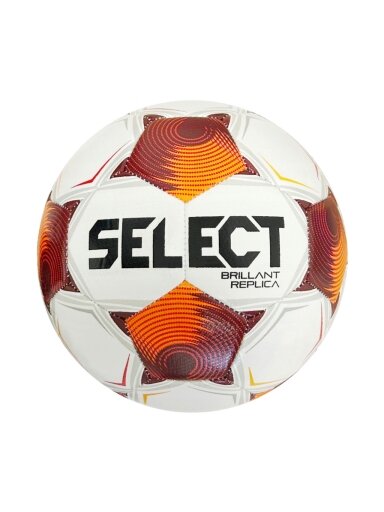 Select Brillant Replica v25 futbolo kamuolys, baltas-raudonas, 161392