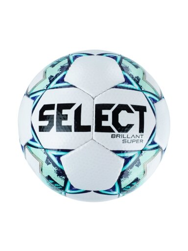 Select Brillant Super 5 futbolo kamuolys baltas-tamsiai mėlynas-žalias 19215