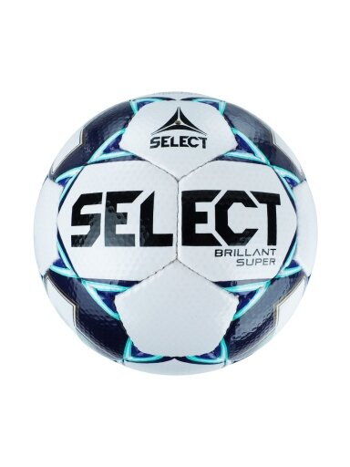 Select Brillant Super 5 futbolo kamuolys baltas-tamsiai mėlynas-žalias 19215
