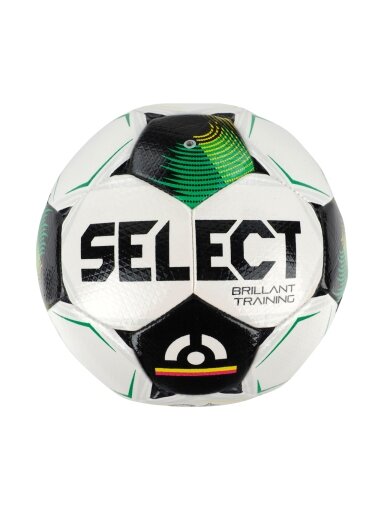 Select Brillant Training Veikkausliiga v25 futbolo kamuolys, II kokybės, baltas-žalias-juodas, 181169