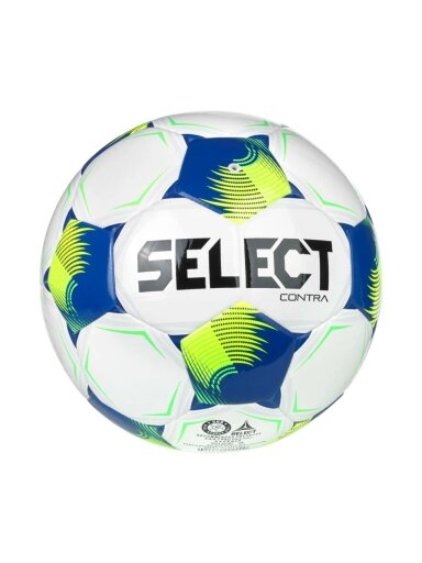Select futbolo kamuolys FB Contra v26 FIFA Basic, baltas-mėlynas-geltonas, 120085