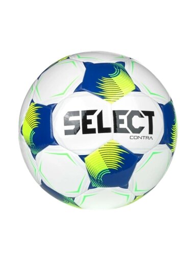 Select futbolo kamuolys FB Contra v26 FIFA Basic, baltas-mėlynas-geltonas, 120085
