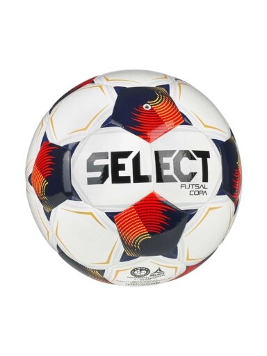 Select salės futbolo kamuolys FB Futsal Copa v26, baltas-raudonas, 320012